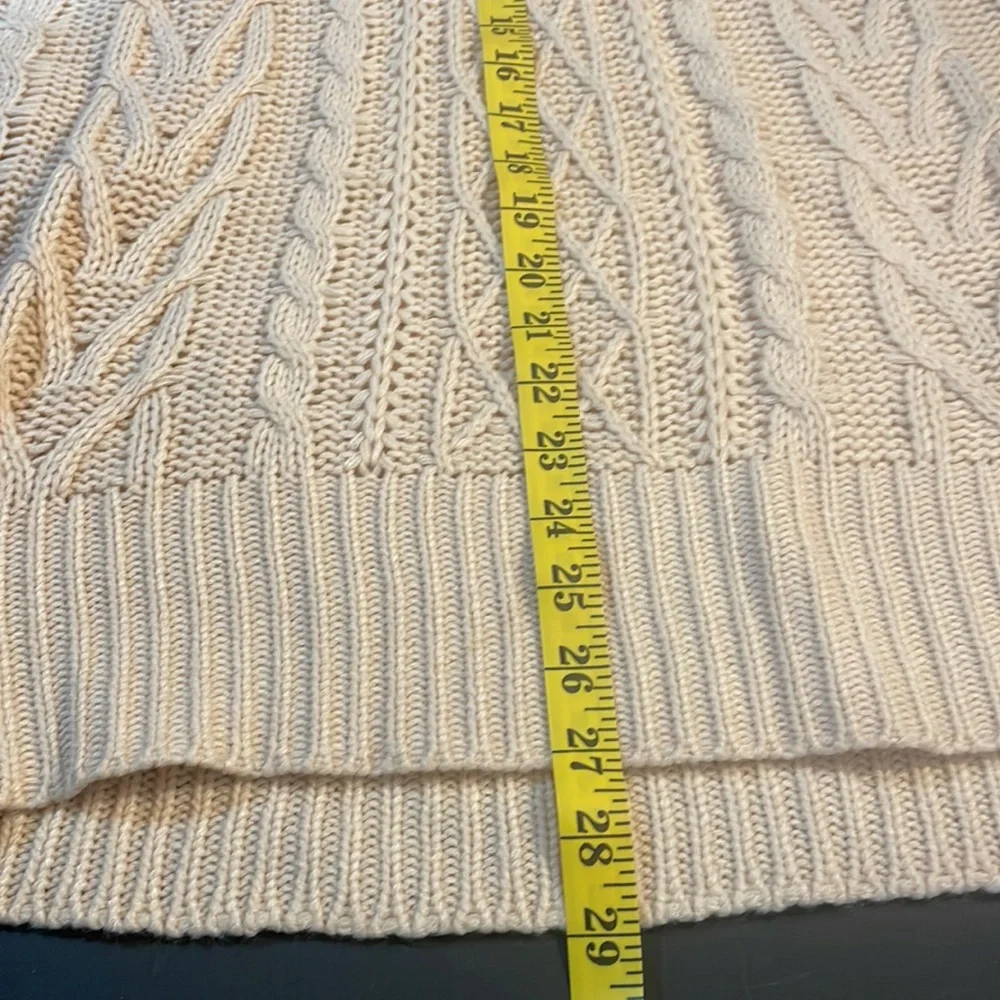 Ivory Sweater Vest,Knit Sweater Vest,Sleeveless Casual Knit,V neck,long,small - Picture 9 of 11